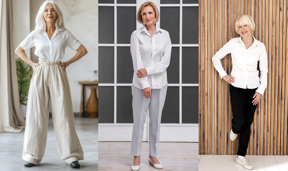 Vše světlé a minimalistické. To je styl, který patří k létu i pro dámy vyššího věku