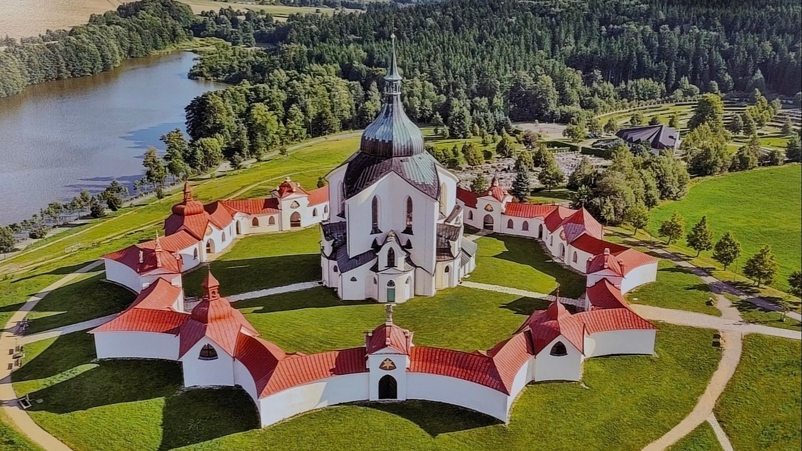 Zelená hora - foto z pohlednice
