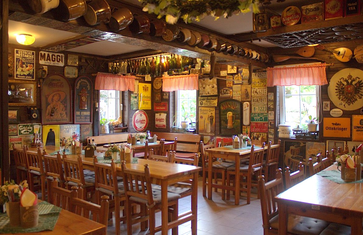 Hospody, hospůdky, kavárny, cukrárny...