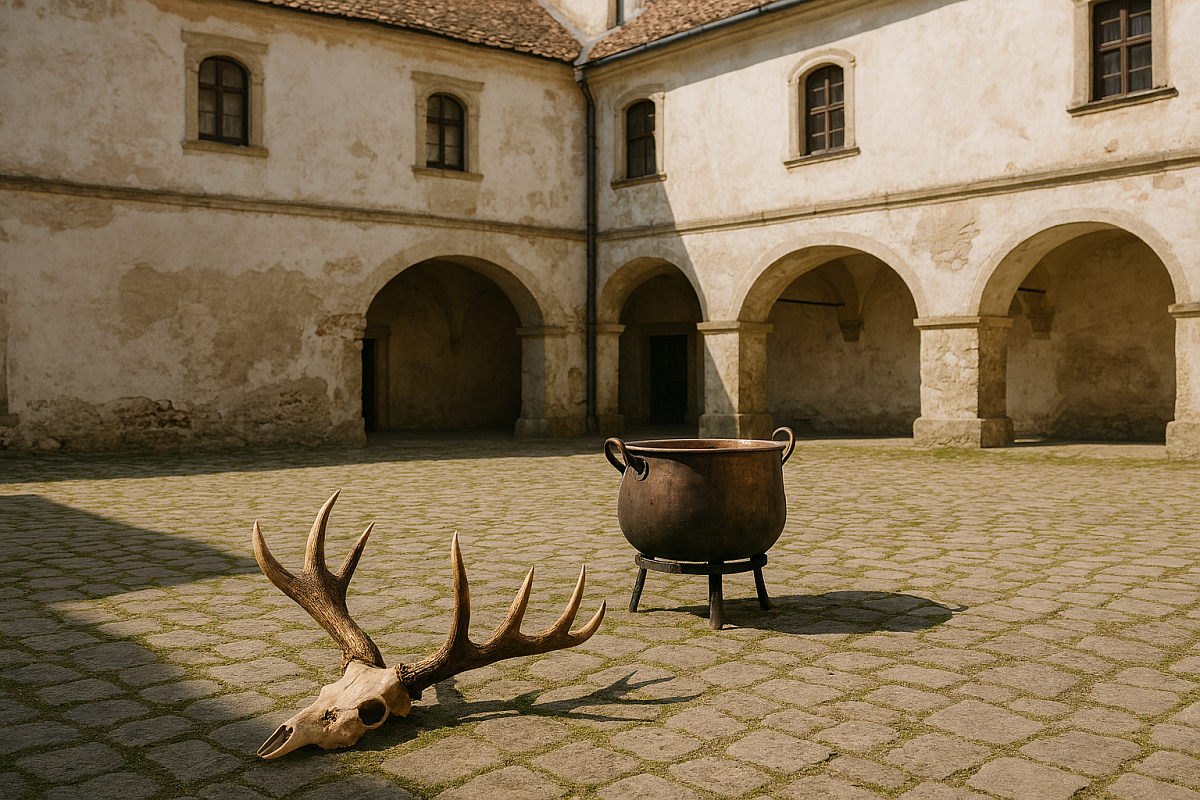 Na zámeckém nádvoří