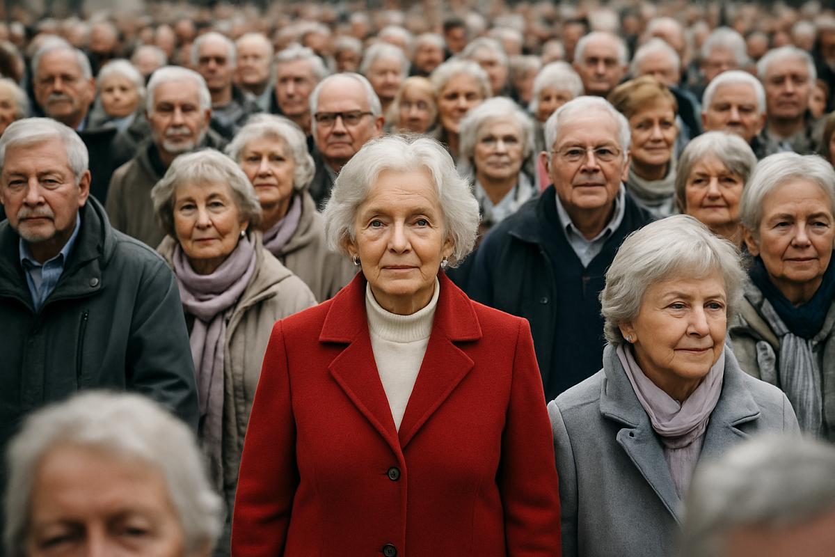 Sami v hlučnom dave