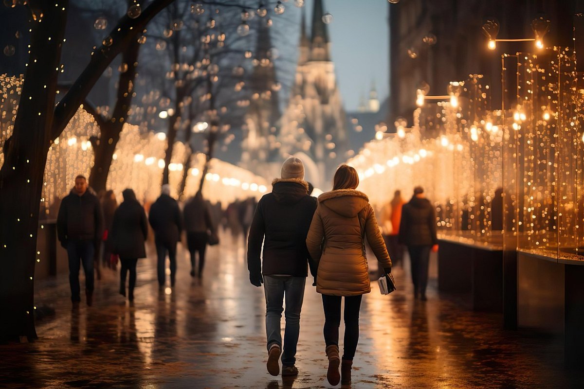 Musíte být šťastní a veselí, jsou přece Vánoce (hlavně kupujte a utrácejte)