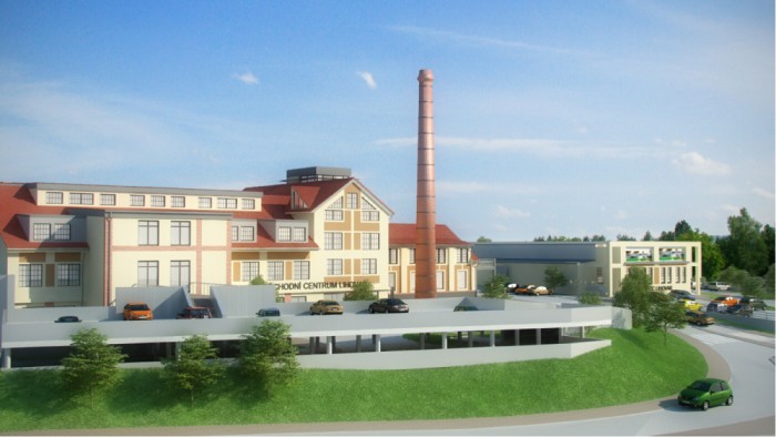 Nákupní centrum v Říčanech láká zajímavou architekturou