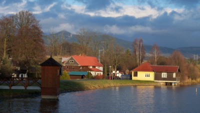 Rybník v Chrastné - tady jsem žila