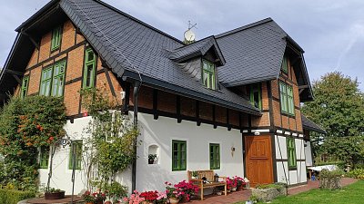 Hrázděné stavení v obci Olšová vrata