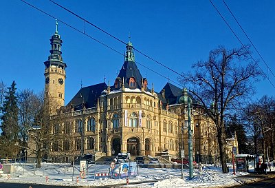 Liberecké muzeum v zimě