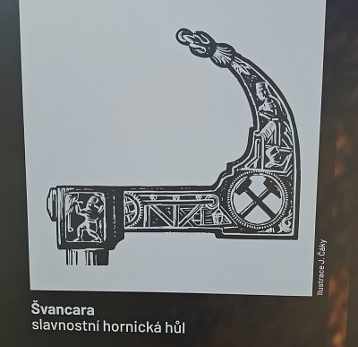 slavnostní hornická hůl zv. švancara