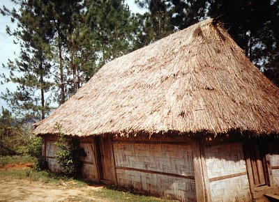 Fidži - domorodá chýše