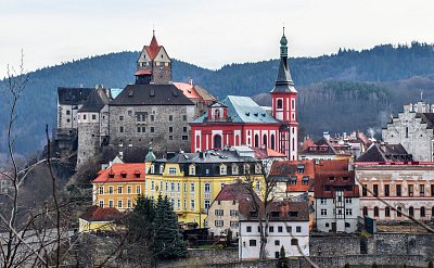 Část Lokte z vyhlídky