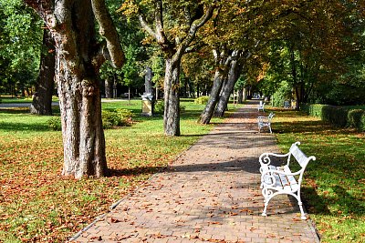 Park ve Františkových Lázních...včera.