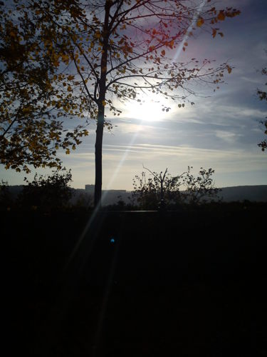 Podzimní západ slunce na Špilberku