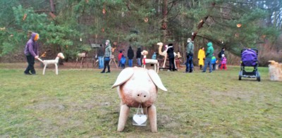 Novoroční vycházka a prasátko pro štěstí...