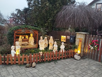Betlém u jednoho z domů...Stráž nad Nisou