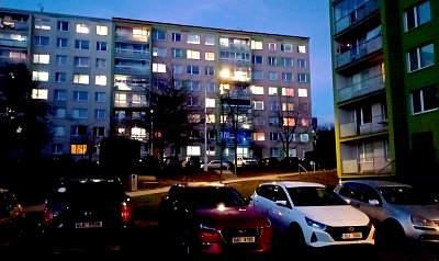 Pozdně večerní sídliště