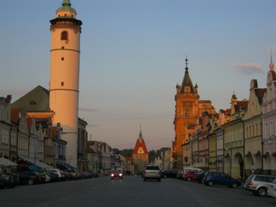 Šikmá  věž  v  Domažlicích