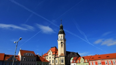 Přelety nad  radnicí