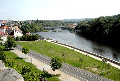 Kadaň, pohled z hradeb *