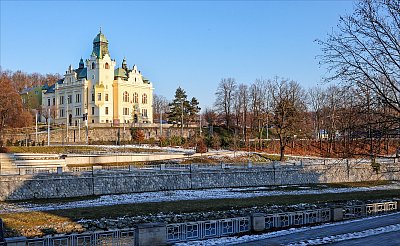 Zimně oděná Slezskoostravská  radnice