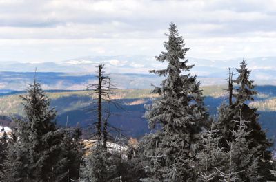 Výhled ze Šerlichu do Polska