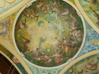 Strop na kolonádě v Mariánkách