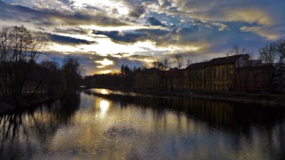 Večer na řece Otavě