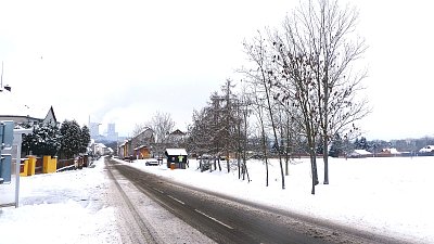 Zimní vesnička