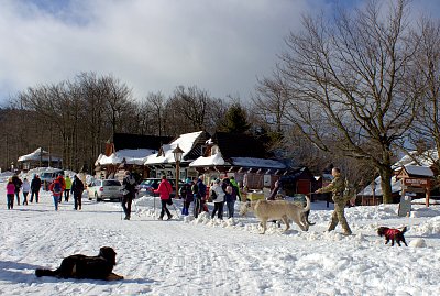 Na Pustevnách to žije