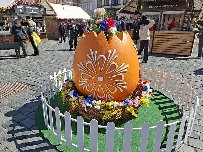 Výzdoba na Staroměstském náměstí