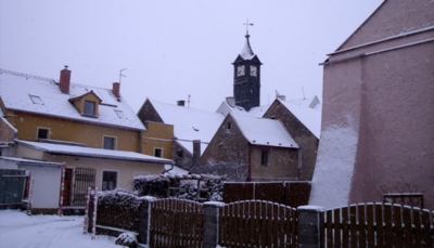 Zasněžené střechy