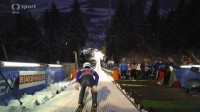 Pohled skokanů z můstku v rakouském Bischofshofenu - 6.ledna 2015