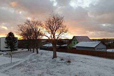 Překrásný západ slunce včera