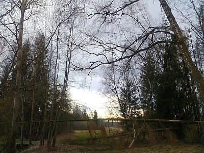 Značka zmizela asi s některým pokáceným stromem, už tuším, že jdu špatně!