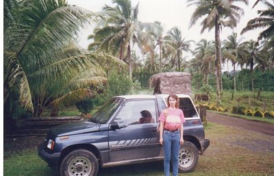 Samoa - dopravní prostředek na Upolu