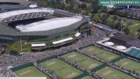 Tenisových kurtů ve Wimbledonu je opravdu hodně