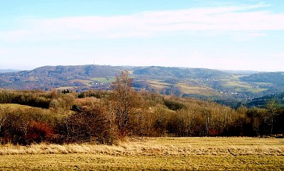 Podzimní středohorské panorama