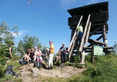 Šumava - Bývalá rozhledna Knížecí stolec 1236 m