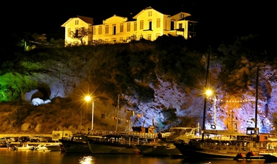 Noční Limenária, Thassos, Řecko