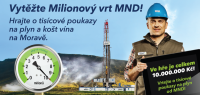 Milionový vrt: hra o poukázky
na plyn od MND a další ceny