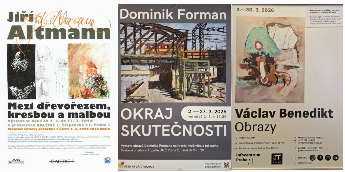 Pražské městské části 1, 2 a 3 vystavují